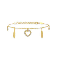 Pure Heart, Sterling Silver Bracelet.