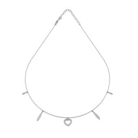 Pure Heart, Sterling Silver Necklace.