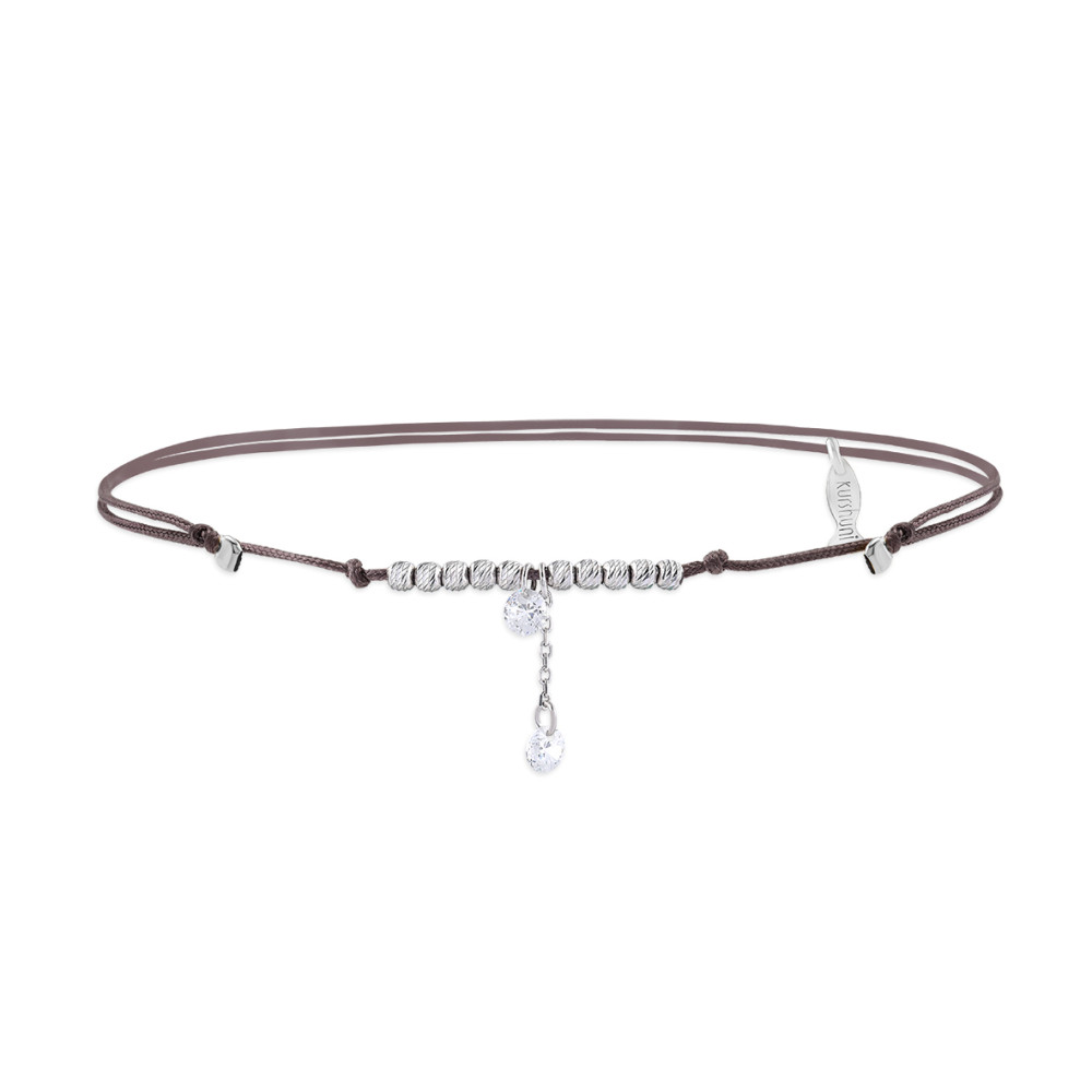 Shimmer, Sterling Silver Anklet (String).