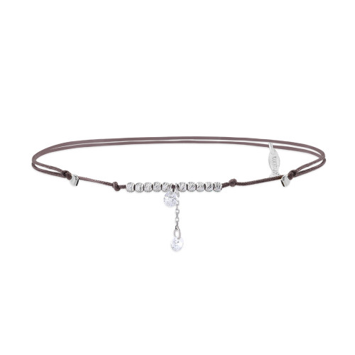 Shimmer, Sterling Silver Anklet (String).
