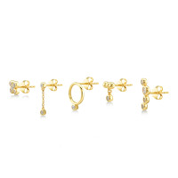 Glint, Sterling Silver Earrings Set.