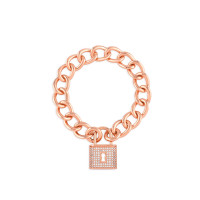 Padlock, Sterling Silver Bracelet.