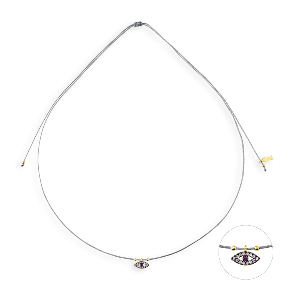 Nazar, Sterling Silver Necklace (String).