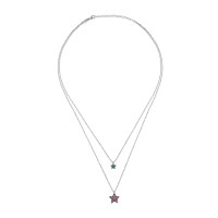 Stars (Duo), Sterling Silver Necklace.
