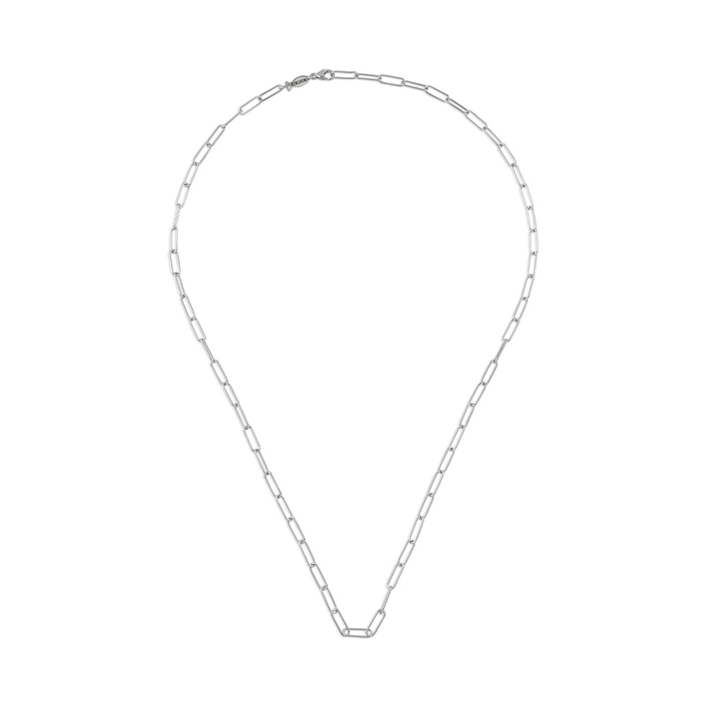 Paper Clip, Sterling Silver Chain.
