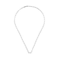 Paper Clip, Sterling Silver Chain.