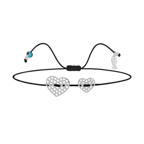 Mom&Baby Cuore, Sterling Silver Bracelet (String).