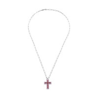Cross, Sterling Silver Necklace.