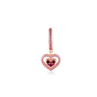 Midi Heart Entourage, Sterling Silver Earring (Sold INDIVIDUALLY).