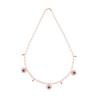 Midi Hearts Entourage, Sterling Silver Necklace.