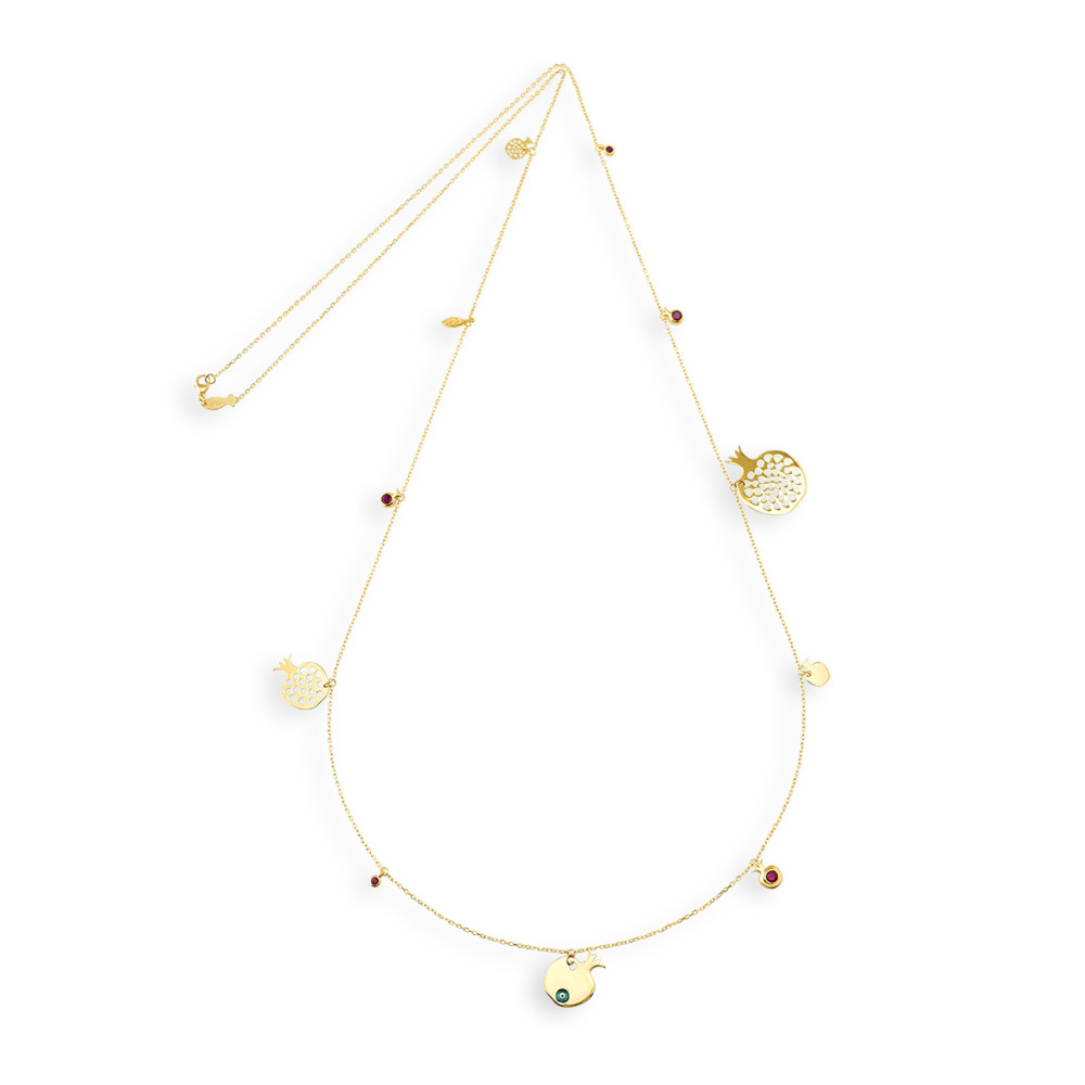 Melagrana Garden, Sterling Silver Necklace.