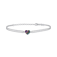 Cuore, Sterling Silver Bracelet.