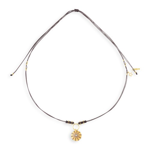 Sea Urchin, Sterling Silver Necklace (String).