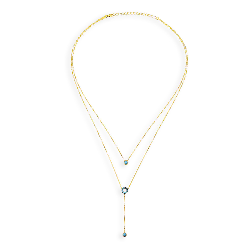 Loop (Duo), Sterling Silver Necklace.