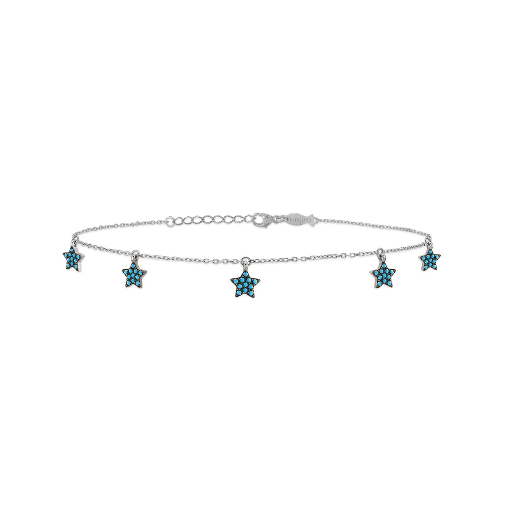 Stelle, Sterling Silver Anklet.