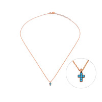 Cross, Sterling Silver Necklace.