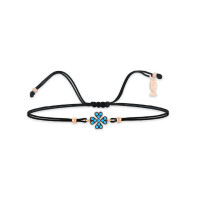 Good Luck Kiss, Sterling Silver Bracelet (String).