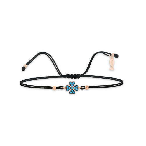 Good Luck Kiss, Sterling Silver Bracelet (String).