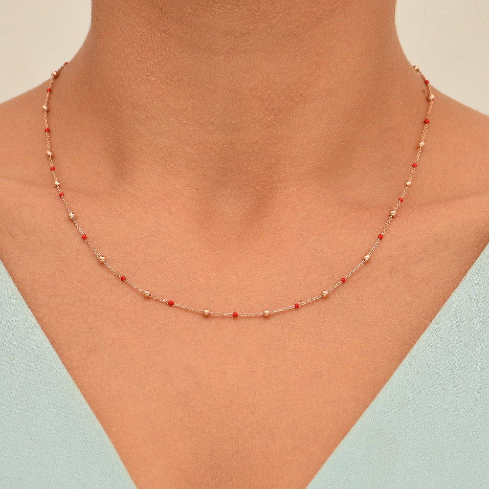 Dots, Sterling Silver Chain.