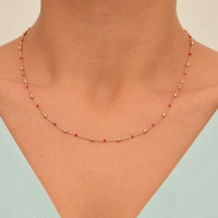 Dots, Sterling Silver Chain.