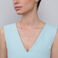 Key of Love , Sterling Silver Necklace.