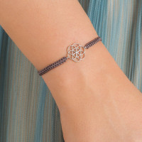 Seed of Life, Sterling Silver Bracelet (String).
