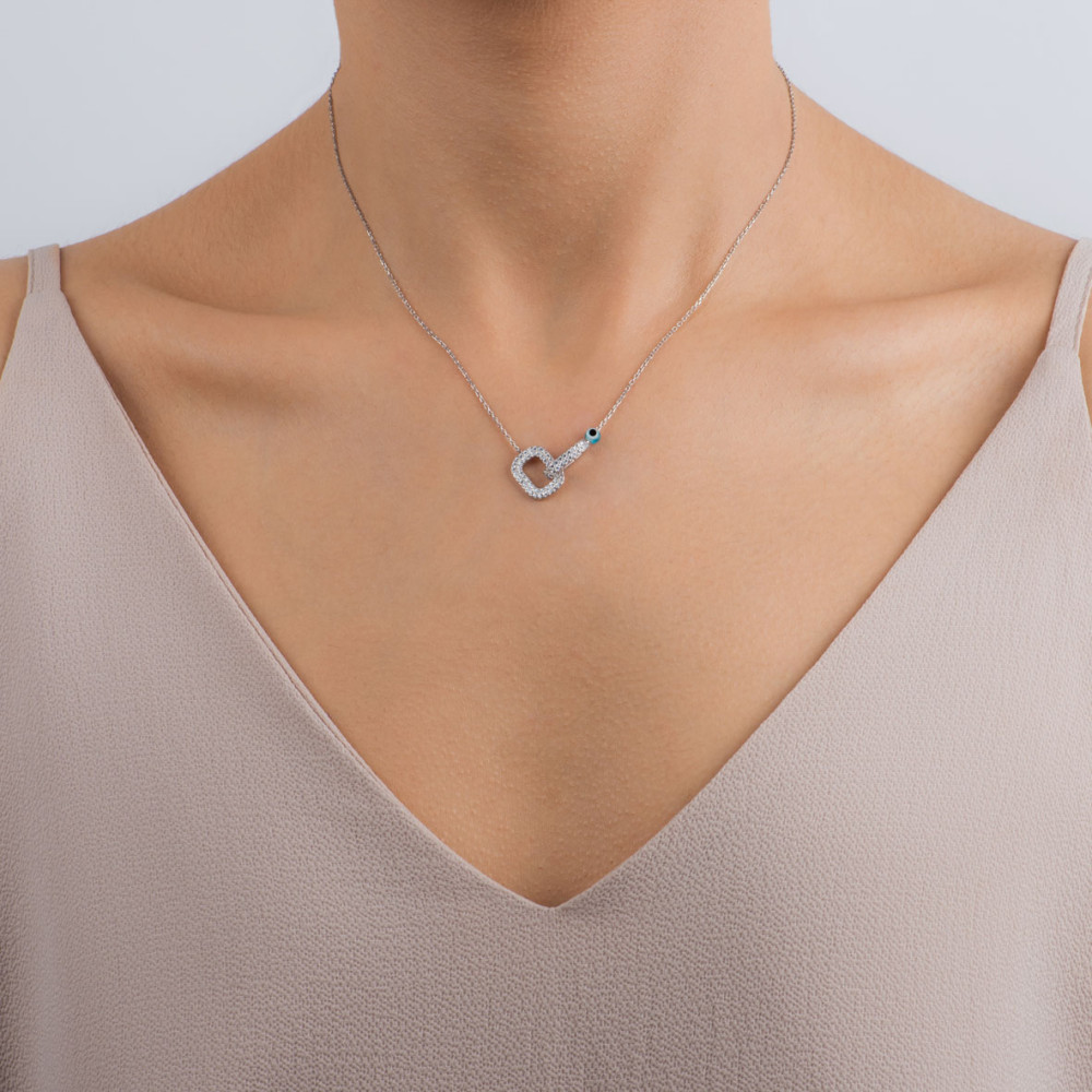 Link, Sterling Silver Necklace.