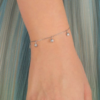 Mini Sun, Sterling Silver Bracelet.