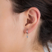 Mini Sun, Sterling Silver Earring (Sold INDIVIDUALLY).