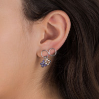 Gipsy Secret Garden, Sterling Silver Earrings Set.