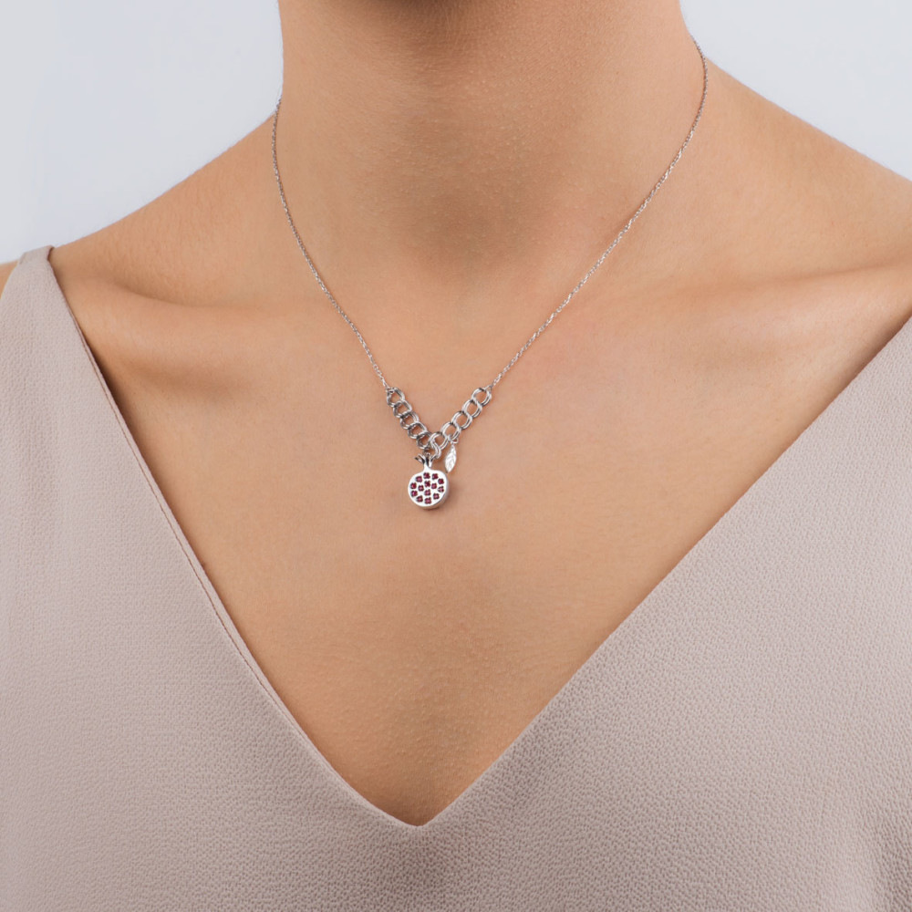 Melagrana, Sterling Silver Necklace.