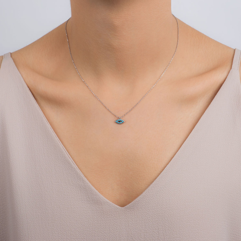 Nazar, Sterling Silver Necklace.